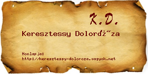Keresztessy Doloróza névjegykártya